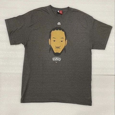 Kawhi Leonard San Antonio Spurs NBA Mens Face Head T-Shirt Majestic Retro XL XXL Cover