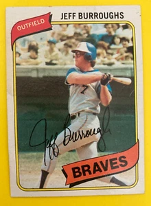 1980 TOPPS #545 JEFF BURROUGHS ATLANTA BRAVES 032823 - Picture 1 of 2