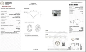 1.00CT- OVAL DIAMOND- D COLOUR, VVS1 CLARITY, XX- CVD, IGI CERTIFIED. - Picture 1 of 3