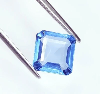 Piedras preciosas sueltas de turmalina natural certificadas cuadradas facetadas 4,77 quilates Foto 1 de 4