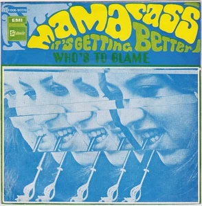 MAMA CASS IT'S GETTING BETTER / WHO'S THE BLAME FRENCH 45 PS 7" - Imagen 1 de 1