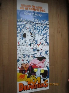 LES 101 DALMATIENS DISNEY Affiche cinéma origina pliée 60/160 année R1980 C neuf - Photo 1/1