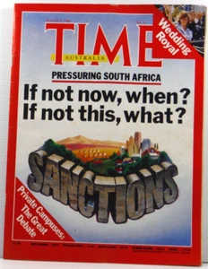 Time Magazine August 4 1986 No 31 Australia South Africa Royal Wedding - Bild 1 von 5