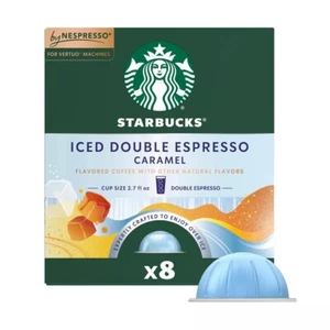 Starbucks by Nespresso Iced Double Espresso Caramel Flavored Light Roast Coffee - Picture 1 of 4