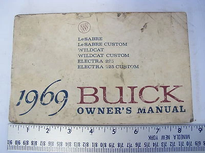 Buick Lesabre Wildcat Electra 225 1969 manual del propietario original 69 guantera Foto 1 de 4