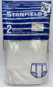 Vintage Stanfields Men’s Briefs Size Medium 2 Pack Zellers Made In Canada - Picture 1 of 12