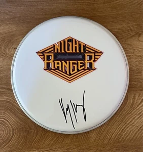 * KELLY KEAGY * signed 10" drumhead * NIGHT RANGER * 3 - Picture 1 of 2