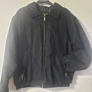 Weatherproof Men's Microfiber Classic Golf Bomber Jacket Black Large - Picture 1 of 8