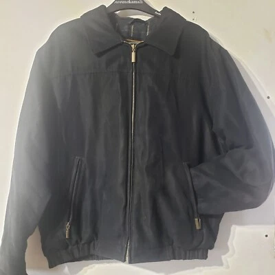 Weatherproof Men's Microfiber Classic Golf Bomber Jacket Black Large - Image 1 of 4