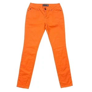 Kardashian Kollection Jeans Size 4 Orange Stretch Denim Skinny Fit Hollywood - Picture 1 of 8