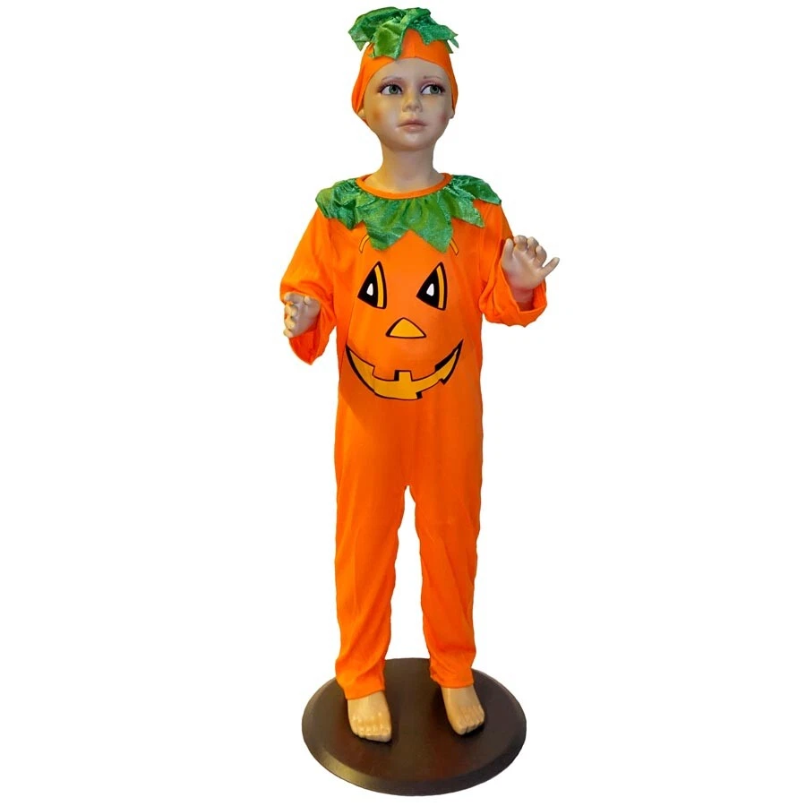 Lifreer Kürbis-Kostüm Für Halloween – 2-teiliges Set Mit Hut & Tasche In Orange, Größen S & L