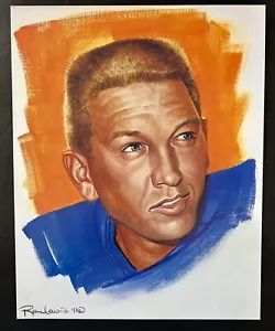 JOHNNY UNITAS - COLTS - RON LEWIS Football Legends 8 x 10 limitierte Auflage Druck - Bild 1 von 2