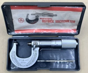 MITUTOYO 101-117 OUTSIDE MICROMETER W/ CASE (MVP025195) - Picture 1 of 4