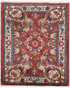 Hamedan Hand-Knotted 35 3/8x28 5/16in-Nomadic, Oriental, Carpet, Rug, - Picture 1 of 7
