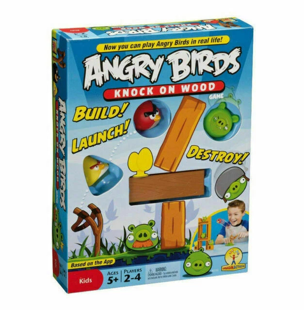 Mattel Games - W2793-Board Game - Angry Birds