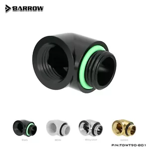 Barrow G1/4" Gewinde 90 Grad abgewinkelter Stecker auf Buchse Extender Adapter Fitting - Bild 1 von 12