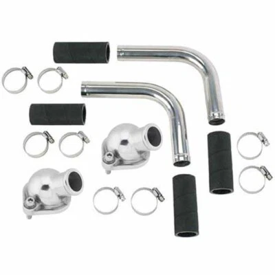 1949-53 Chrome Flathead Radiator Hose Kit & Thermostat Housing - Image 1 of 4