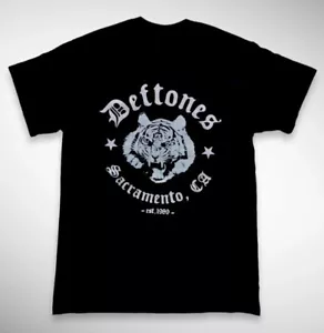 HOT! Deftones Tiger Sacramento Unisex Cotton Black T-Shirt, Size S-5XL - Picture 1 of 5