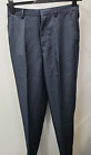 Chums Mens Tailoring Pleated Elasticated Waist Trousers Size W32'x L33' Navy
