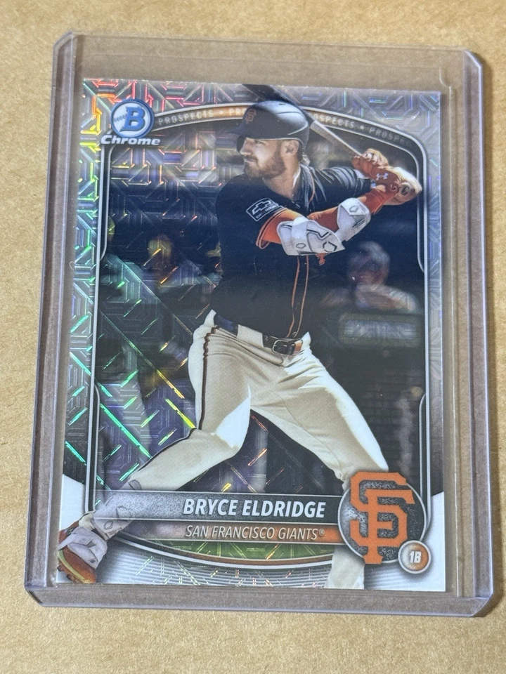 2025 Bowman Chrome - Prospects Bryce Eldridge #BCP-180 Mojo Refractor (RC) - Image 1 of 1