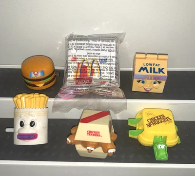 Vintage McDonalds McRockin Foods Changeables Happy Meal Toys Lot 1990s 1980s - Image 1 of 4