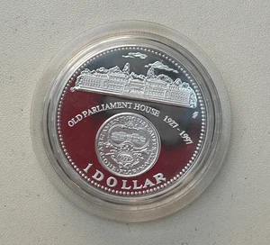 AUSTRALIAN: 1997 $1 OLD PARLIAMENT HOUSE 1oz SILVER PROOF COIN #PL1401 - Picture 1 of 2