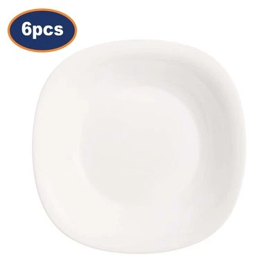 Prato de sopa Luminarc Carine vidro 21cm servir ensopado macarrão prato micro-ondas seguro 6 peças - Imagem 1 de 4