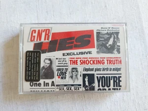 Guns n Roses "Lies" cassette tape 1988 original, uncensored inlay, hype sticker - Picture 1 of 8