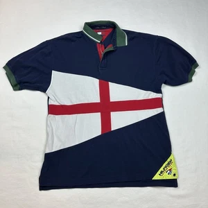 Tommy Hilfiger camicia uomo grande attrezzatura a vela vintage Y2K polo quarto zip - Foto 1 di 13