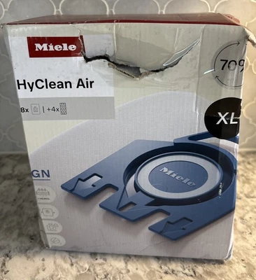 Miele AirClean 3D Efficiency Dust Bag, Type GN, XL Value Pack, 8 Bags 4 Filters - Image 1 of 4