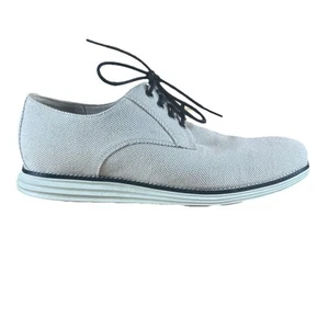 Sneakers Cole Haan Grand OS in maglia Oxford da uomo 9,5 M marrone chiaro con punta a quadri C27447 - Foto 1 di 7