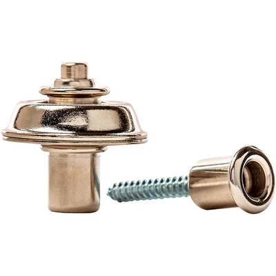 Sistema de retenção de correia de montagem embutida Dunlop Straplok níquel - Imagem 1 de 4