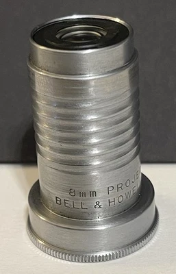 Lente proyector vintage Bell & Howell Design 122 LR 8 mm 1 pulgada f/1,6 Foto 1 de 4