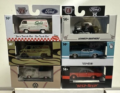 M2 Machines Detroit Muscle Release 91 :1/64 Complete Set Of 6 Vehicles R91 - Image 1 of 4