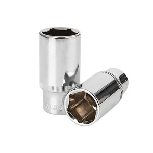 Socket Set 3/8" Drive Shallow & Deep Sockets Set 8mm - 24mm Socket Tool Set CR-V - Picture 1 of 46