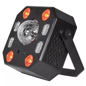 QTX Pentaflash: 5-in-1 LED & Laser Effect DJ Disco Party Laser Light Par Can Was - Picture 1 of 5