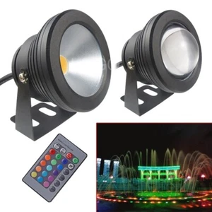 New 12V 10W LED Light Fountain Pool Pond Spotlight Underwater Waterproof Decor - Picture 1 of 10