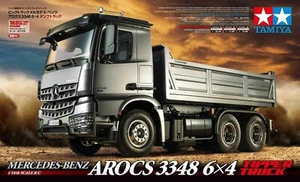 New Tamiya 1/14 R/C Mercedes Benz AROCS 3348 6X4 Tipper Dump Tractor Truck 56357 - Picture 1 of 7