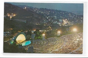 VTG Postcard Hollywood Bowl at Night, Hollywood, California - Picture 1 of 2