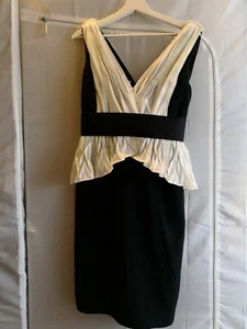 MARCHESA NOTTE Navy Silk blend Dress (Size: US6/ AU8-10) - Picture 1 of 2