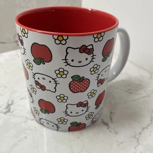 Sanrio Hello Kitty Strawberry Coffee Mug Tea Cup New - Picture 1 of 5