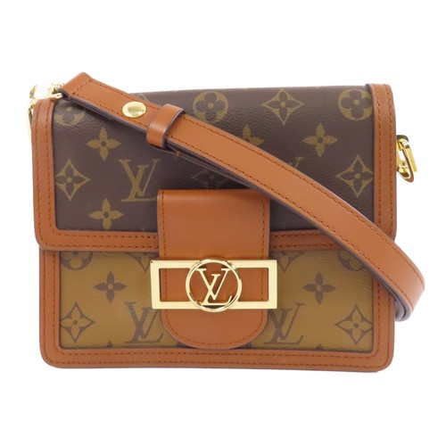 LOUIS VUITTON（LV） Borsa a tracolla Louis Vuitton LV GHW Mini Delfino M45959 Monogram Reverse Marrone
