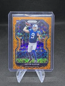 2020 Panini Prizm - JACOB EASON ORANGE LASER ROOKIE #331 Indianapolis Colts - Foto 1 di 2