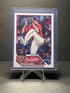 2023 Topps Update #177/300 Jesse Chavez #US65 Atlanta Braves Advanced Stats Back - Picture 1 of 2