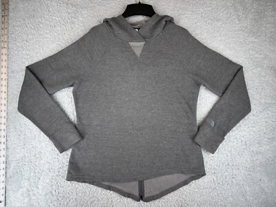 The North Face Sweater Womens Medium Gray Hoodie French Terry Back Zip Cotton - Изображение 1 из 4