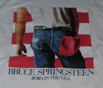 Retro BRUCE SPRINGSTEEN "Born in the USA" Concert (MED) T-Shirt - Image 1 of 4
