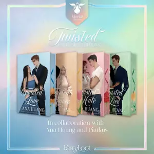 SIGNED Twisted Series Books 1-4 by Ana Huang FAIRYLOOT EXCLUSIVE Stenciled Edges - Picture 1 of 21