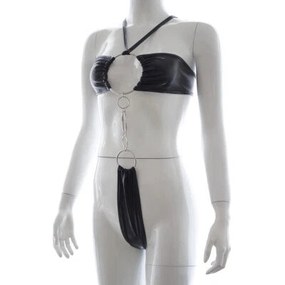 Sexy Mujeres Elástico Bikini Traje de Baño Con Cordones Junta Tórica Sujetador Tanga Ropa de Playa Traje de Baño Foto 1 de 4