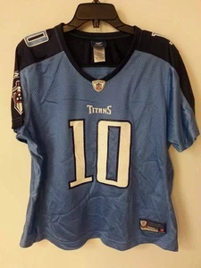 Camiseta para mujer Reebok NFL Titans Jake Locker azul claro talla L - Imagen 1 de 1