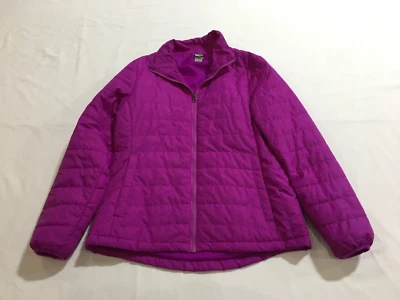 Mujeres Champion Rosa Medio Puffer Abrigo Chaqueta Bolsillo Cremallera Manga Larga Nylon Foto 1 de 4
